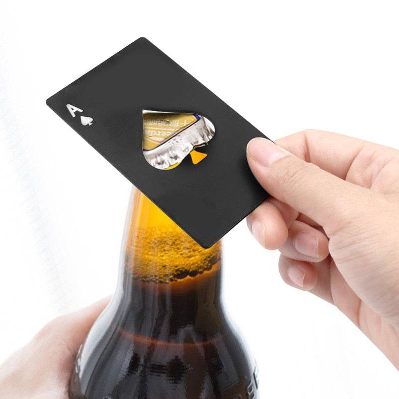 Stainless Steel Credit Card Bottle Opener Pocket-sized beer and wine Opener - Culinarywellbeing