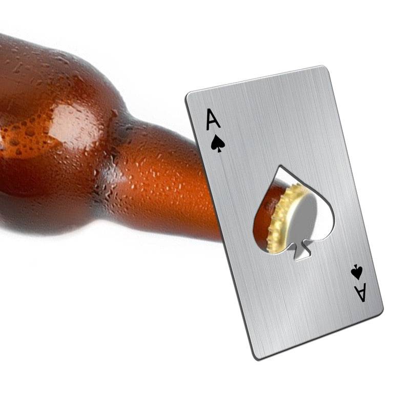 Stainless Steel Credit Card Bottle Opener Pocket-sized beer and wine Opener - Culinarywellbeing