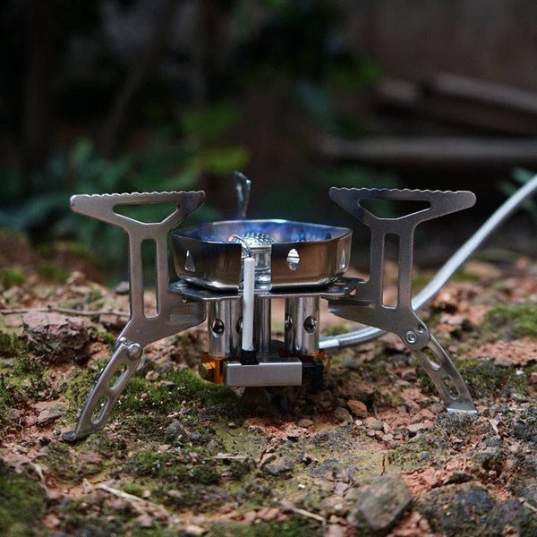 Outdoor Portable Three Head Stove Camping Windproof Stove Camping Picnic Burner Outdoor Foldable Gas Stove - Culinarywellbeing