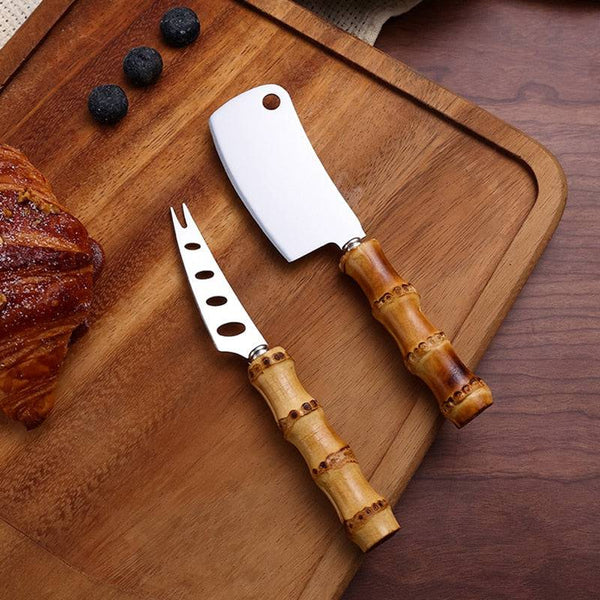 Stainless Steel Cheese Knife with Bamboo Handle - Culinarywellbeing