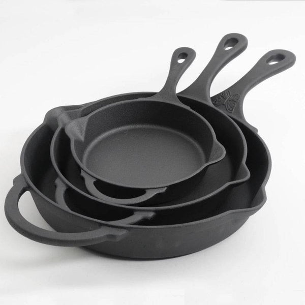 The Pioneer Woman Timeless Cast Iron Set 3-Piece Fry Pans Cooking Pots Set Pots and Pans Set Kitchen - Culinarywellbeing