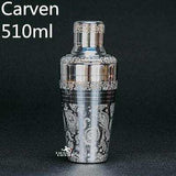 Engraving Stainless Steel Cocktail Shaker Bar Tools 550ml/8