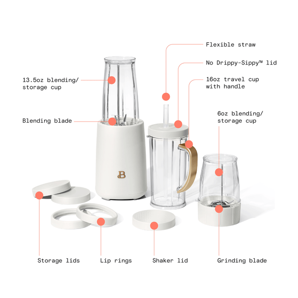 Personal Blender, 12 Piece Set - Culinarywellbeing