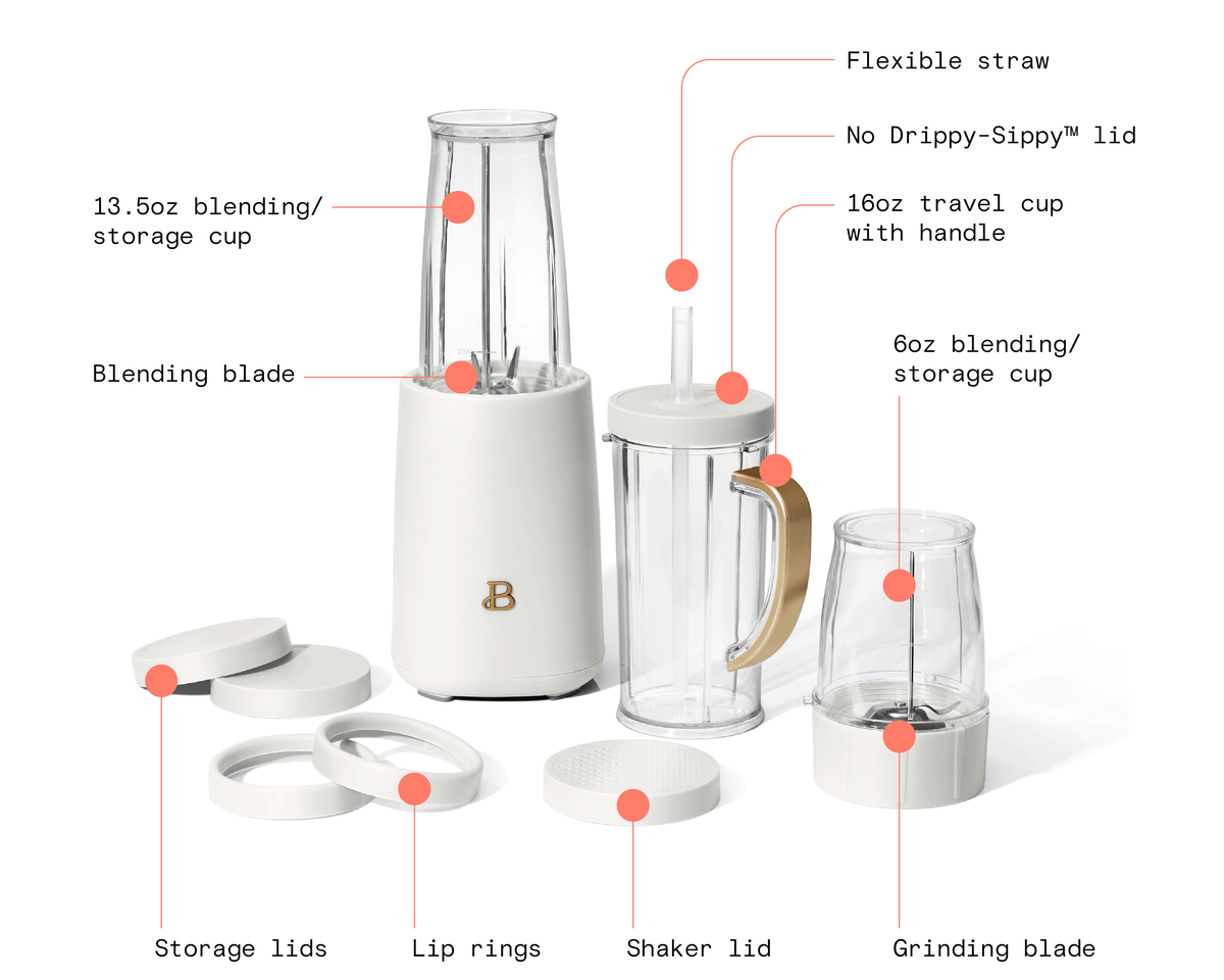 Personal Blender, 12 Piece Set - Culinarywellbeing