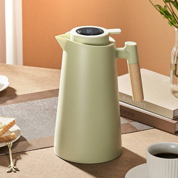 Large Capacity Insulation Kettle One Key Temperature Display Insulation Thermos Bottle - Culinarywellbeing