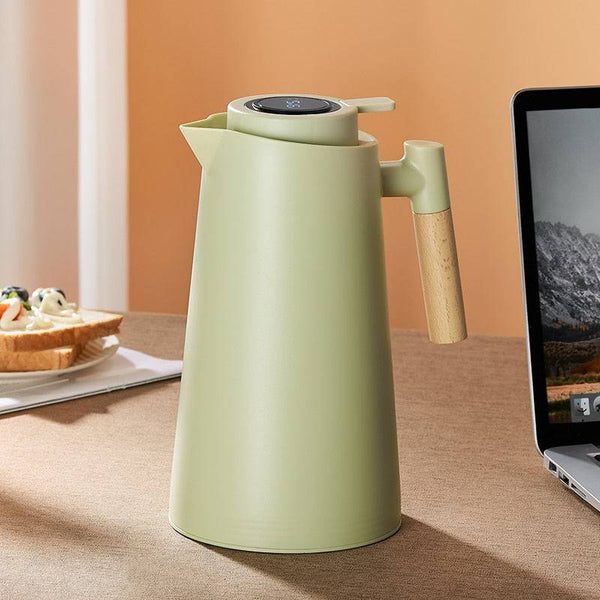 Large Capacity Insulation Kettle One Key Temperature Display Insulation Thermos Bottle - Culinarywellbeing