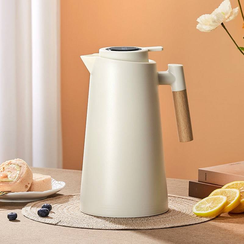 Large Capacity Insulation Kettle One Key Temperature Display Insulation Thermos Bottle - Culinarywellbeing