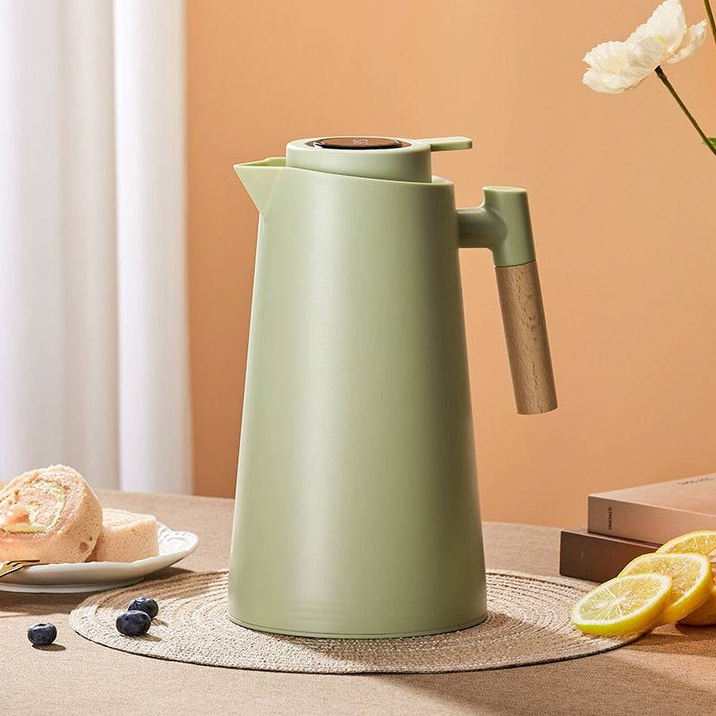 Large Capacity Insulation Kettle One Key Temperature Display Insulation Thermos Bottle - Culinarywellbeing