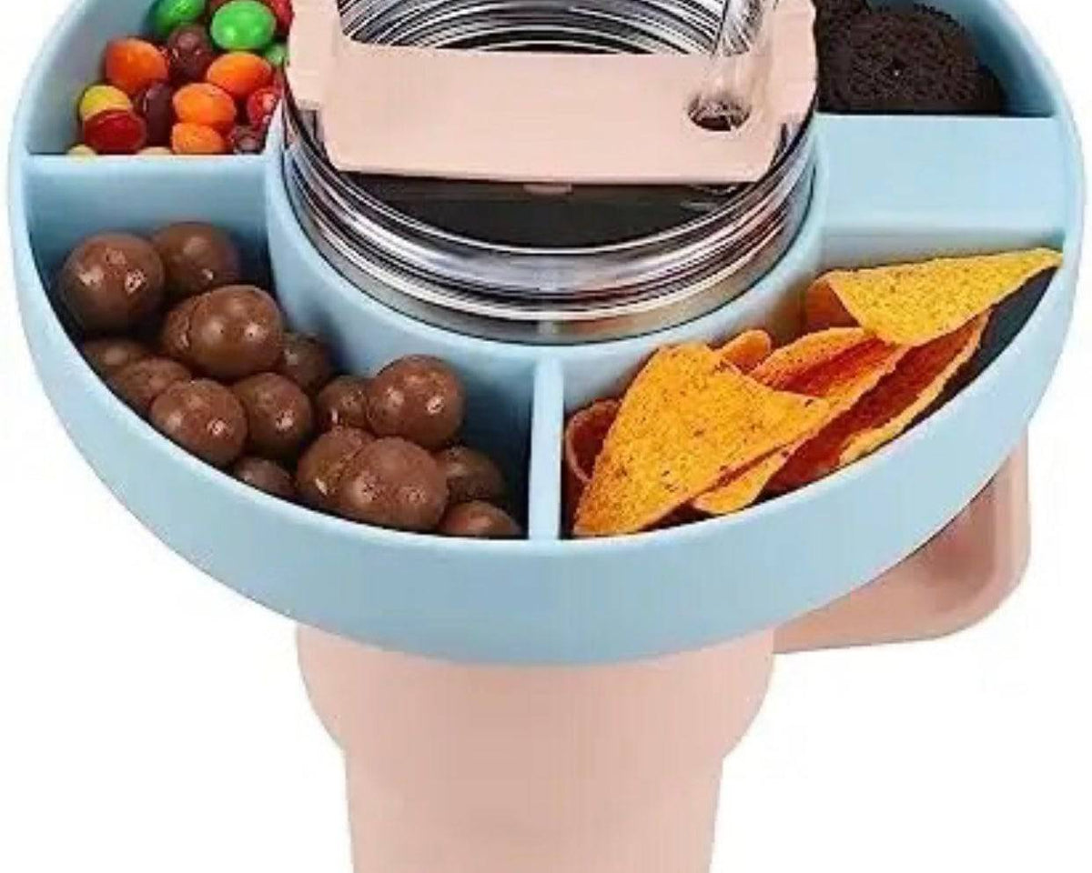 Multifunctional Triple Top Snacks & Drinks Bowl for Stanley Quencher 30/40 oz - Culinarywellbeing