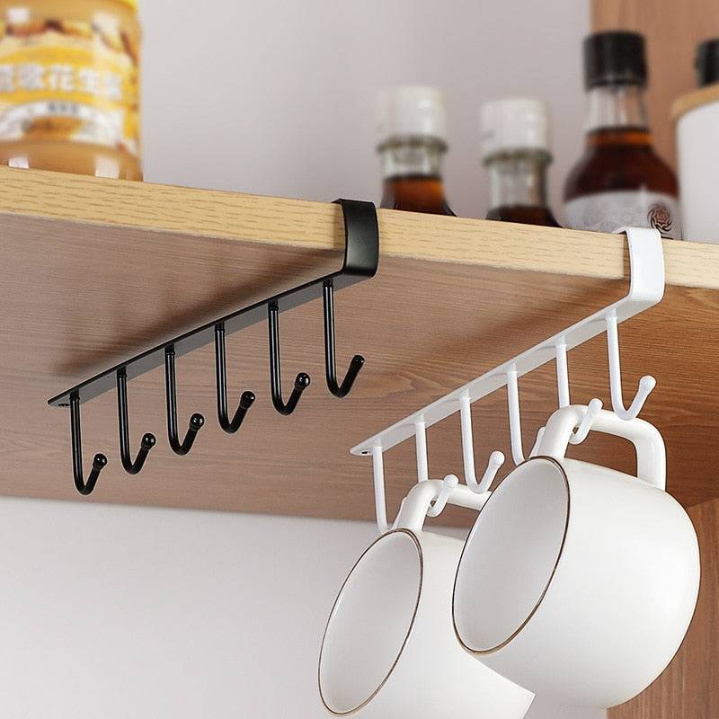 TheWellBeing™ 6 Kitchen Cupboard Hanging Hooks - Multi-Purpose Closet TheWellBeing1TheWellBeing™ 6 Kitchen Cupboard Hanging Hooks - Multi-Purpose ClosetCulinaryWellBeing