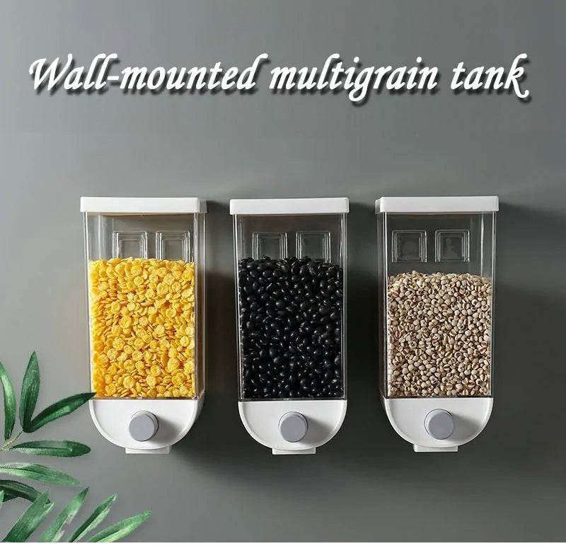 Wall-Mounted Kitchen Multi-Grain Sealed Jars - Culinarywellbeing