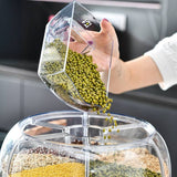 TheWellBeing™ 360° Rotating Rice Dispenser - Moisture-Proof Food Storage - Culinarywellbeing