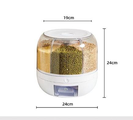 TheWellBeing™ 360° Rotating Rice Dispenser - Moisture-Proof Food StoraTheWellBeing1TheWellBeing™ 360° Rotating Rice Dispenser - Moisture-Proof Food StorageCulinaryWellBeing