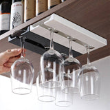 Under Cabinet Free Punching Holder Wine Glass Rack Multipurpose Classification Stemware Glass Cup Hanging Holder Tools - Culinarywellbeing