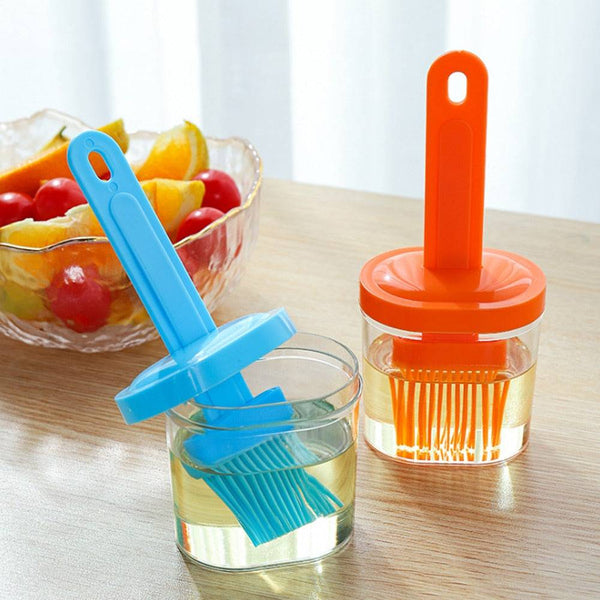 Silicone Oil Brush Temperature Resistant Oil Bottle Baking Pancake Barbecue Cooking BBQ Grilling - Culinarywellbeing