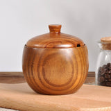 Wood Seasoning Pot Creative Seasoning Bottle Wooden Retro Solid - Culinarywellbeing