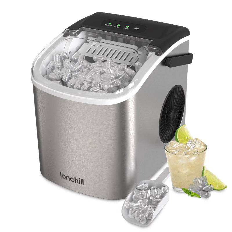 ice machine Ionchill Quick Cube Ice Machine, 26lbs/24hrs Portable Countertop Bulle