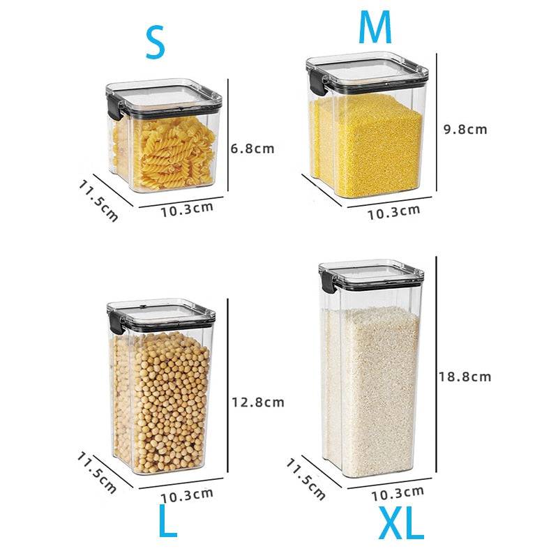 Clear Food Storage Container: Kitchen Pantry Organization Box with Lid - Culinarywellbeing