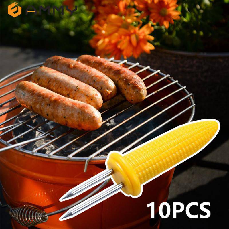 Stainless Steel Corn Skewers: Lightweight BBQ Holders for Outdoor Grilling - Culinarywellbeing