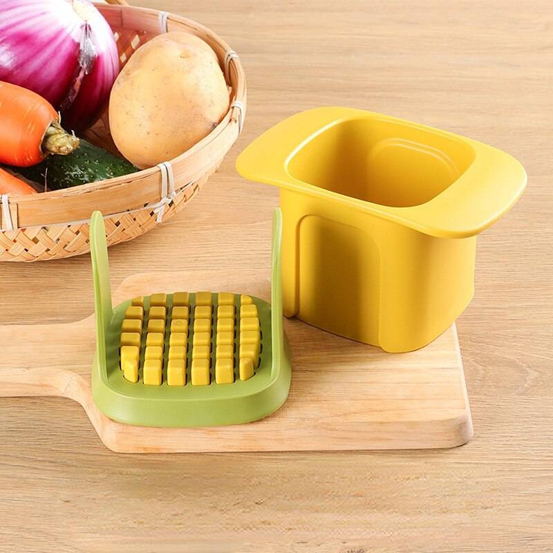 Multifunctional Vegetable Chopper Onion Dicing Artifact French Fries Slicer Kitchen Gadget Cucumber Potato Slicer - Culinarywellbeing