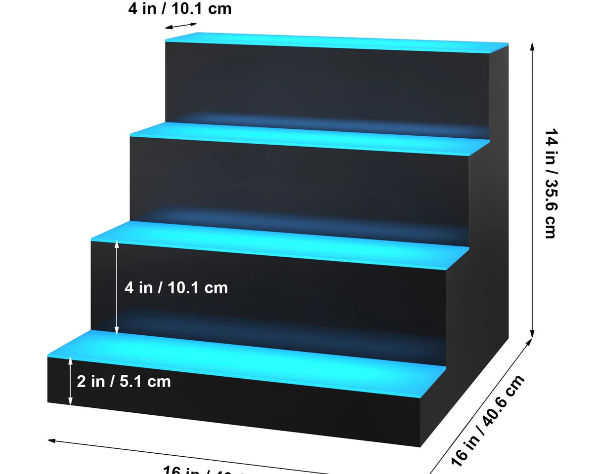 Multi-color Translucent Acrylic Bar Shelf with Remote App Control - Culinarywellbeing