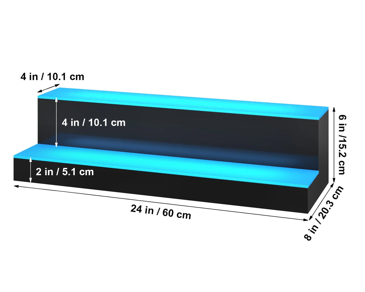 Multi-color Translucent Acrylic Bar Shelf with Remote App Control - Culinarywellbeing