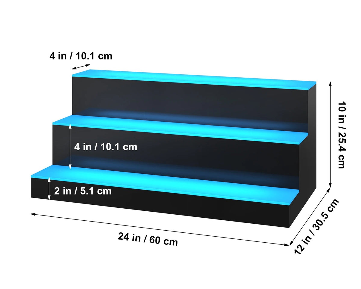 Multi-color Translucent Acrylic Bar Shelf with Remote App Control - Culinarywellbeing