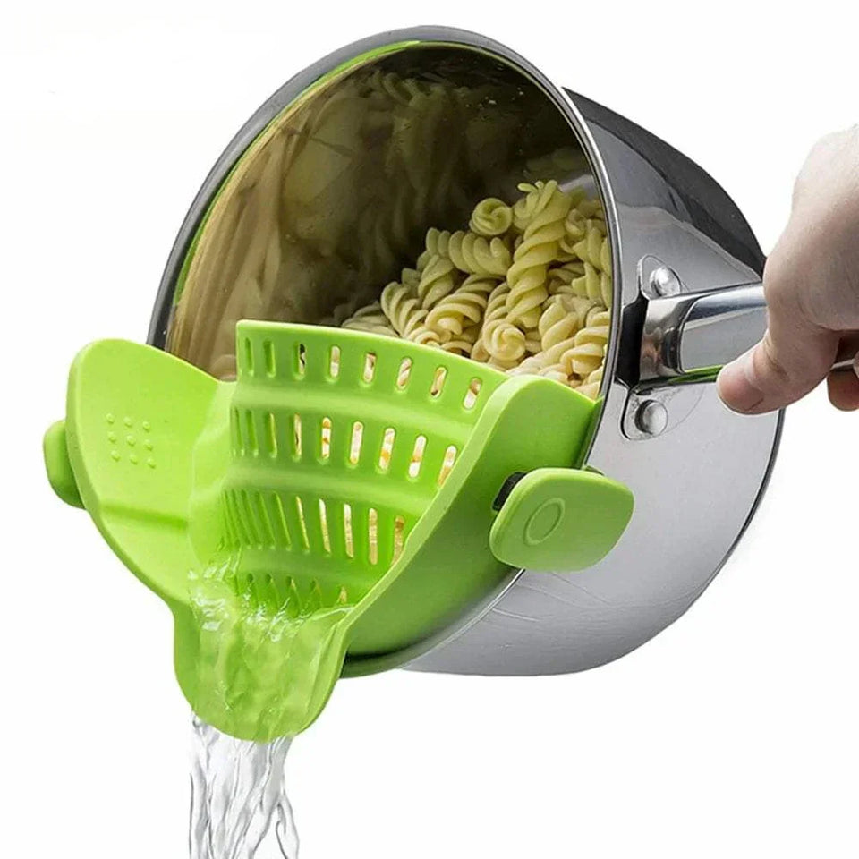 Vegetable Strainer - Silicone Snap N Strain Filter for Easy Cooking- TheWellBeing1