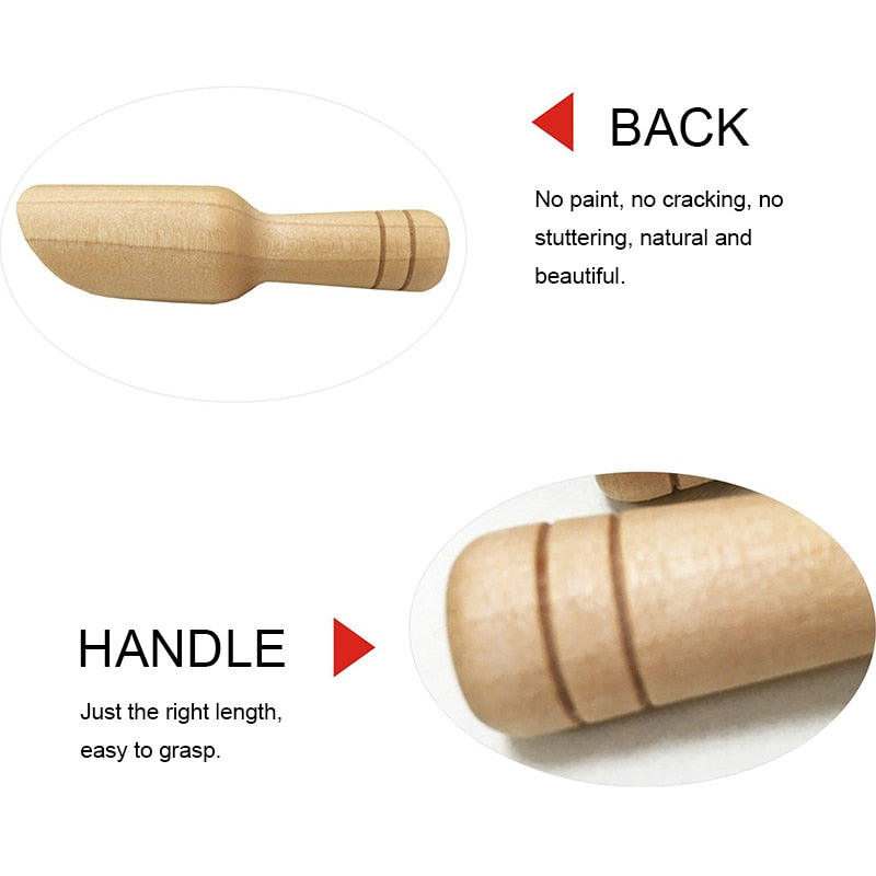 Tea Spoon Tea Shovel Small Salt Shovel Milk Powder Scoops Natural Bamb-Natural wood, Made from high quality wood material, non-toxic and harmless. It is an excellent substitute for plastic spoons. Wood spoons are unprocessed wood that TheWellBeing1Tea Spoon Tea Shovel Small Salt Shovel Milk Powder Scoops Natural Bamboo Teaware AccessoriesCulinaryWellBeing