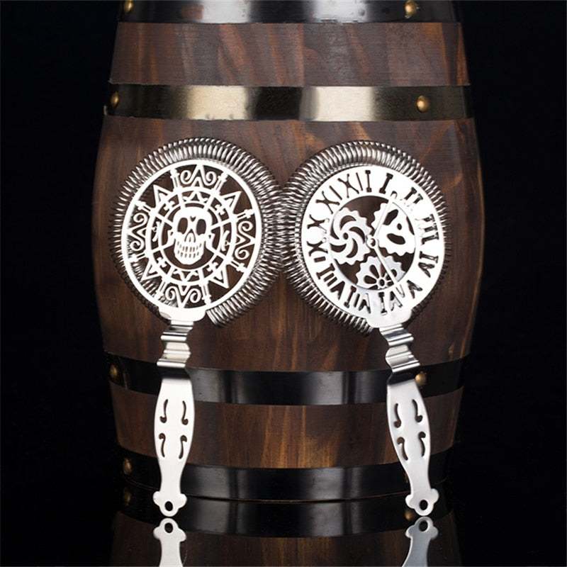 Cocktail Strainer Stainless Steel Mechanical Watch Bar Strainer Sprung