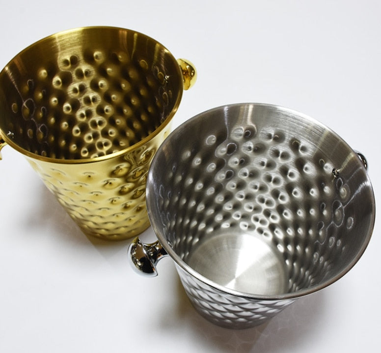 Noble Luxury ice bucket 304 Stainless steel golden hammer patternTheWellBeing1Noble Luxury ice bucket 304 Stainless steel golden hammer patternCulinaryWellBeing