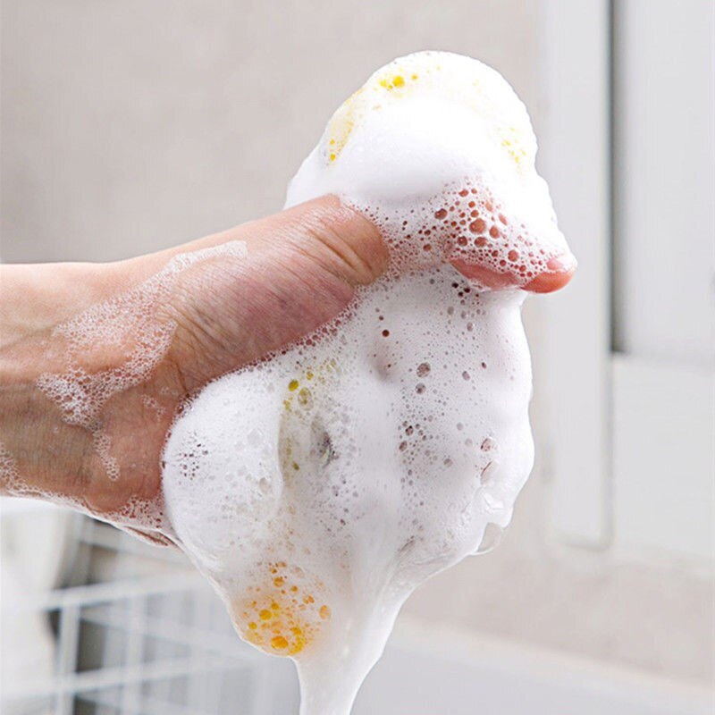 Dual-Sided Dishwashing Sponge: Household Kitchen Cleaning Tool - Culinarywellbeing