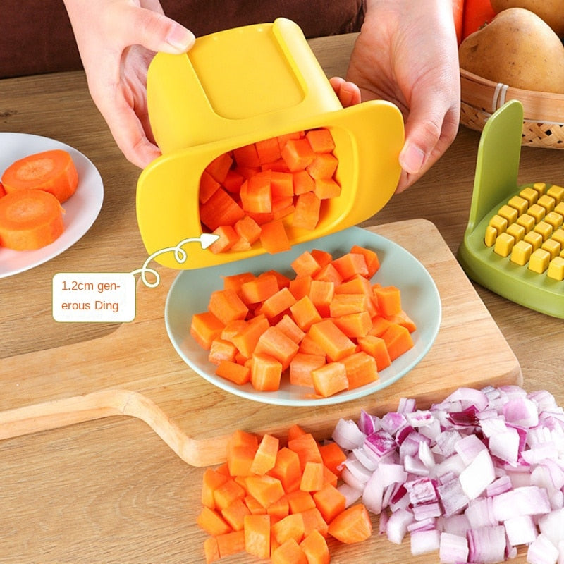 Multifunctional Vegetable Chopper Onion Dicing Artifact French Fries Slicer Kitchen Gadget Cucumber Potato Slicer - Culinarywellbeing