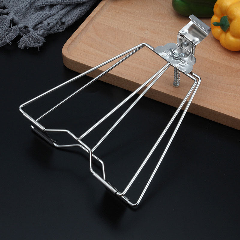Practical Chicken Roast Duck Clip Stainless Steel Oven Grill BBQ Tool Skewers Grilled Fish Clip Hook With Screw Barbecue - TheWellBeing1
