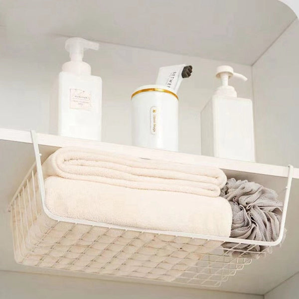 Metal Iron Kitchen Organizer Shelf Desk Cabinet Storage Rack Under TabProduct Name: Organizer Storage Rack
Scope of application: stationery, books and magazines
Model: storage hanging basketStyle: modern minimalistMaterial: IronProductTheWellBeing1Metal Iron Kitchen Organizer Shelf Desk Cabinet Storage RackCulinaryWellBeing