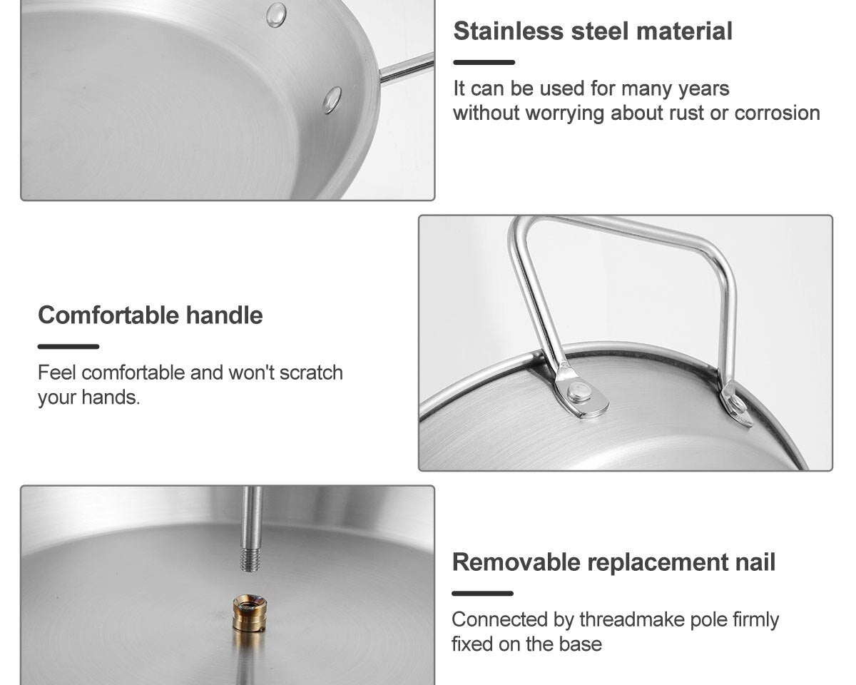 Vertical Skewer Barbecue Spike Poultry Hanger Roasting Meat Spit Skewer Brazilian Spikes BBQ Stand Grilling Rack with Handle - Culinarywellbeing