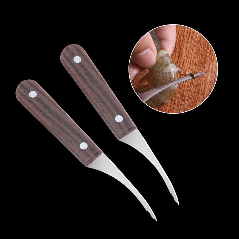 Stainless Steel Shrimp Stripper Shrimp Line Remover Peeler Cleaning PeMaterial: Stainless Steel+PPColor: silvery
Package Includes:
Optionï¼1XShrimp line knife(16.5cm/6.5in)+1XShrimp peeler(20cm/7.87in)TheWellBeing1Stainless Steel Shrimp Stripper Shrimp Line Remover Peeler Cleaning Peeling Seafood Tools Kitchen Accessories 2 pcsCulinaryWellBeing