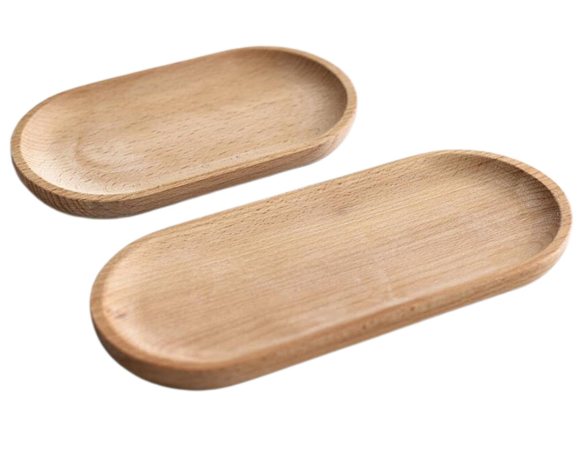 Oval Wooden Tea Tray Serving Table Plate Snacks Food Storage Dish for Tray Fruit Dishes Saucer Dessert Serving Tray Bamboo Tray - Culinarywellbeing