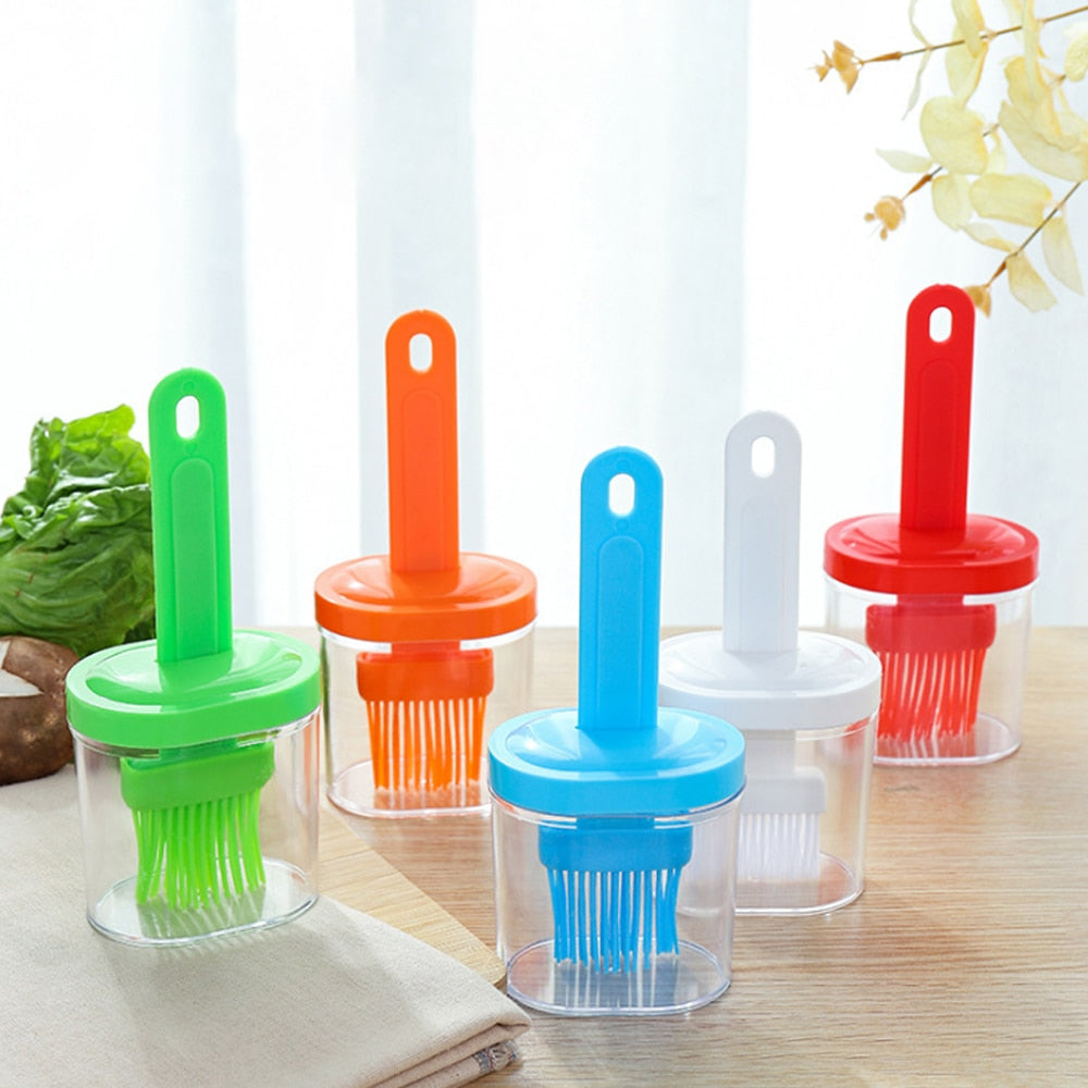 Silicone Oil Brush Temperature Resistant Oil Bottle Baking Pancake Barbecue Cooking BBQ Grilling Accessories Tool Kitchen Gadget - TheWellBeing1