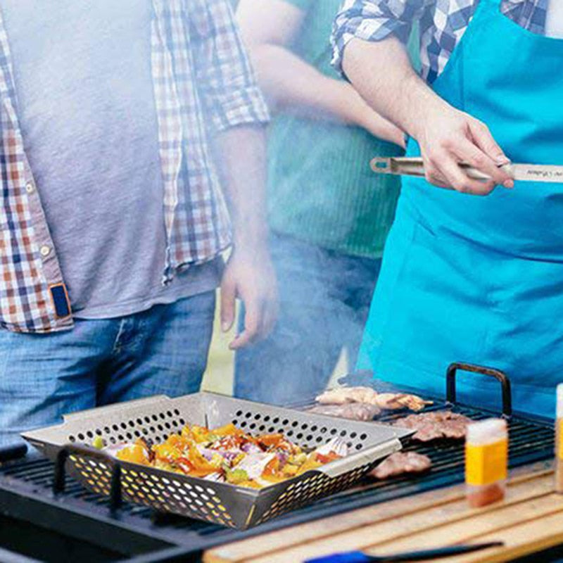 Stainless Steel Grill Pan Grilling Basket For More Vegetable Meat Gril100% New.





Color: As picture Material: stainless steel
 
Conversion: 1inch=2.54cm,  1cm=0.393inches Warm Tip :  Please be reminded that due lighting effects, monTheWellBeing1Vegetable Meat Grill Basket Tray BBQ GadgetCulinaryWellBeing