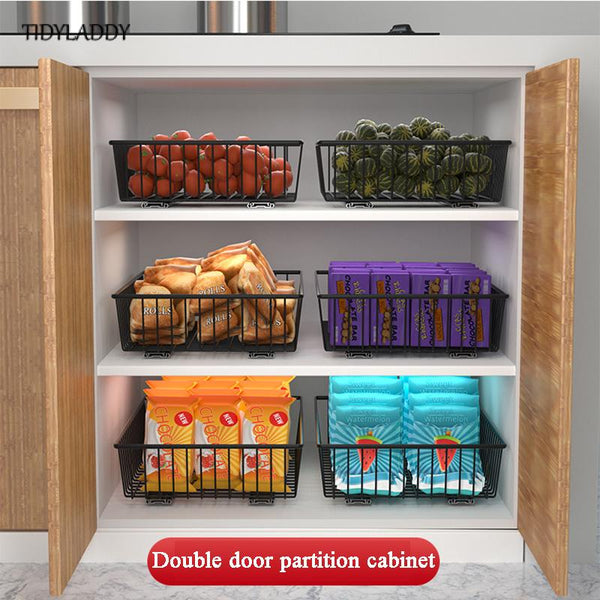 Stainless Steel Cupboard Slide Rack Kitchen Organizer Shelf Basket - Culinarywellbeing