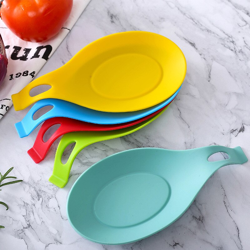 Silicone Insulation Spoon Rest Heat Resistant Placemat Drink Glass CoaKitchen Storage Rack Tool Aid Home OrganizerTemperature resistance up to -40--230 degreeDurableEasy to cleanDishwasher safetySpecification:Size: 19.5 × 9.5cmMaterialTheWellBeing1Silicone Insulation Spoon Rest Heat Resistant Placemat Drink Glass Coaster Tray Spoon Pad Eat Mat Pot HolderCulinaryWellBeing