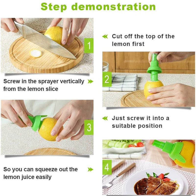 Manual Orange Juice Squeeze Juicer Lemon Spray Mist Orange Fruit Squeezer Sprayer - Culinarywellbeing