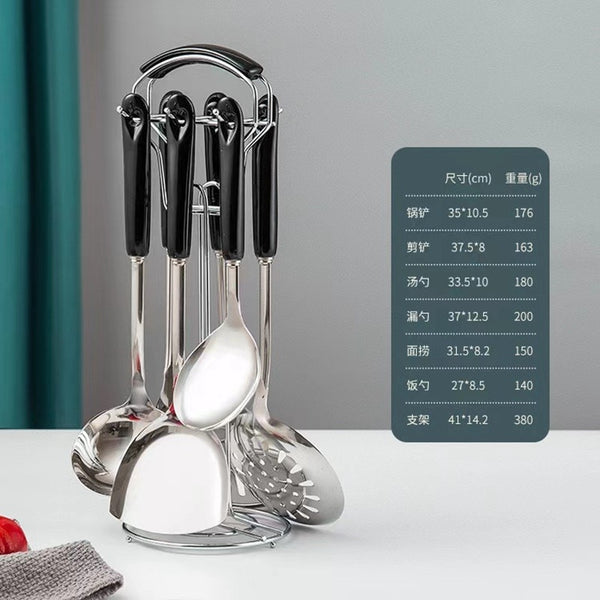 TheWellBeing™ 7-Piece Stainless Steel Kitchenware Set with Ceramic HanTheWellBeing1TheWellBeing™ 7-Piece Stainless Steel Kitchenware SetCulinaryWellBeing