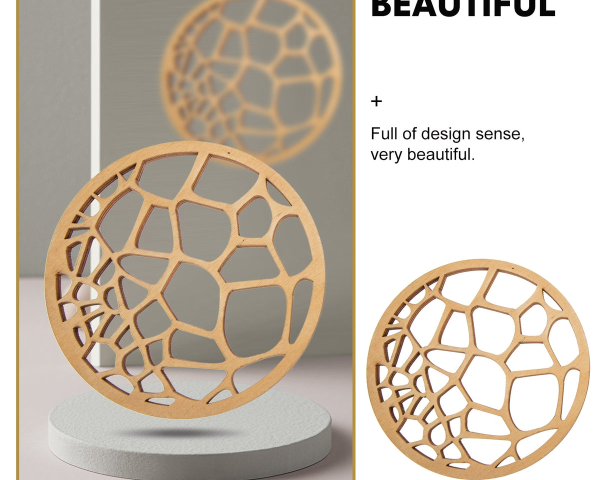 Wooden Coasters Set: Farmhouse Decor for Tea Coffee and Table Protection - Culinarywellbeing