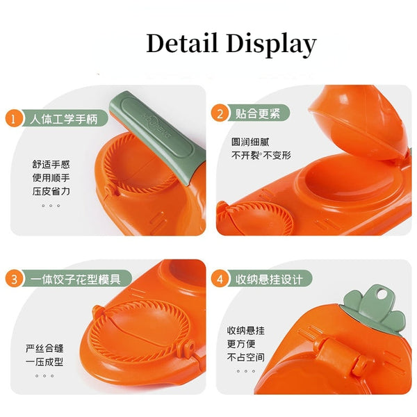 TheWellBeing™2-in-1 Manual Dumpling Press: DIY
Dumpling Crust & Wrapper Maker Kitchen
Gadget - Culinarywellbeing