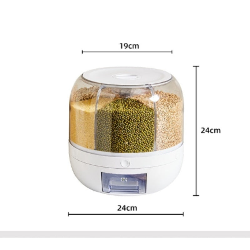 TheWellBeing™ 360° Rotating Rice Dispenser - Moisture-Proof Food StoraTheWellBeing1TheWellBeing™ 360° Rotating Rice Dispenser - Moisture-Proof Food StorageCulinaryWellBeing