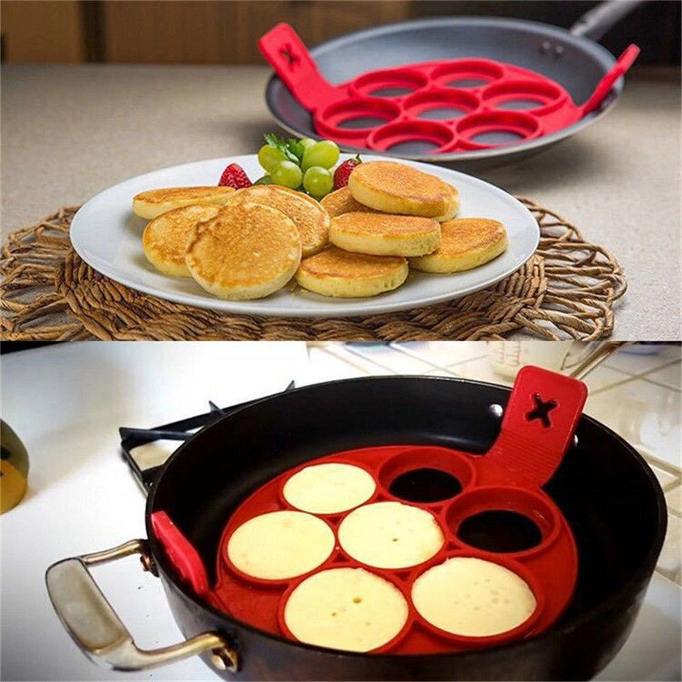 TheWellBeing™ Egg Pancake Ring Nonstick Pancake Maker Mold Silicone - Culinarywellbeing