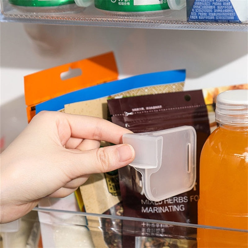 Refrigerator Storage Partition Board Retractable Plastic Divider Storage Splint Kitchen Bottle Can Shelf Organizer - TheWellBeing1