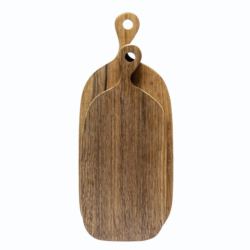 Premium wooden chopping board for versatile kitchen use and decor.